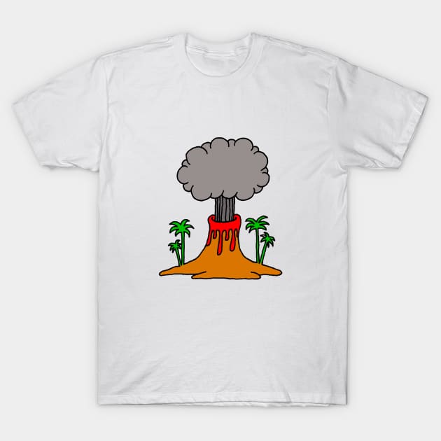 Volcano T-Shirt by lucamendieta
